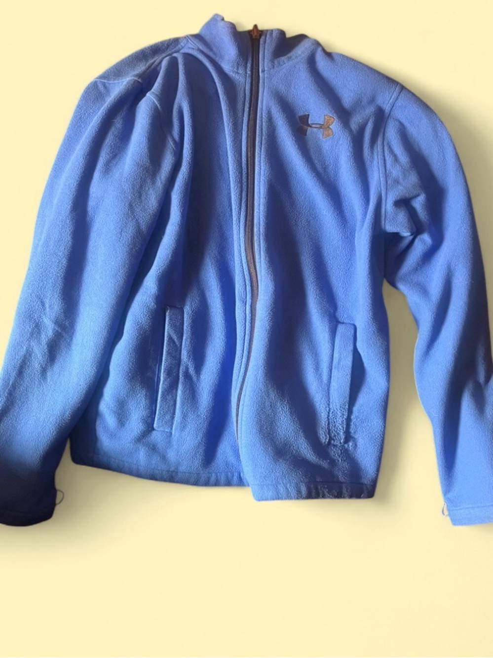 Under Armour Youth Light Blue Full-Zip Fleece Jacket